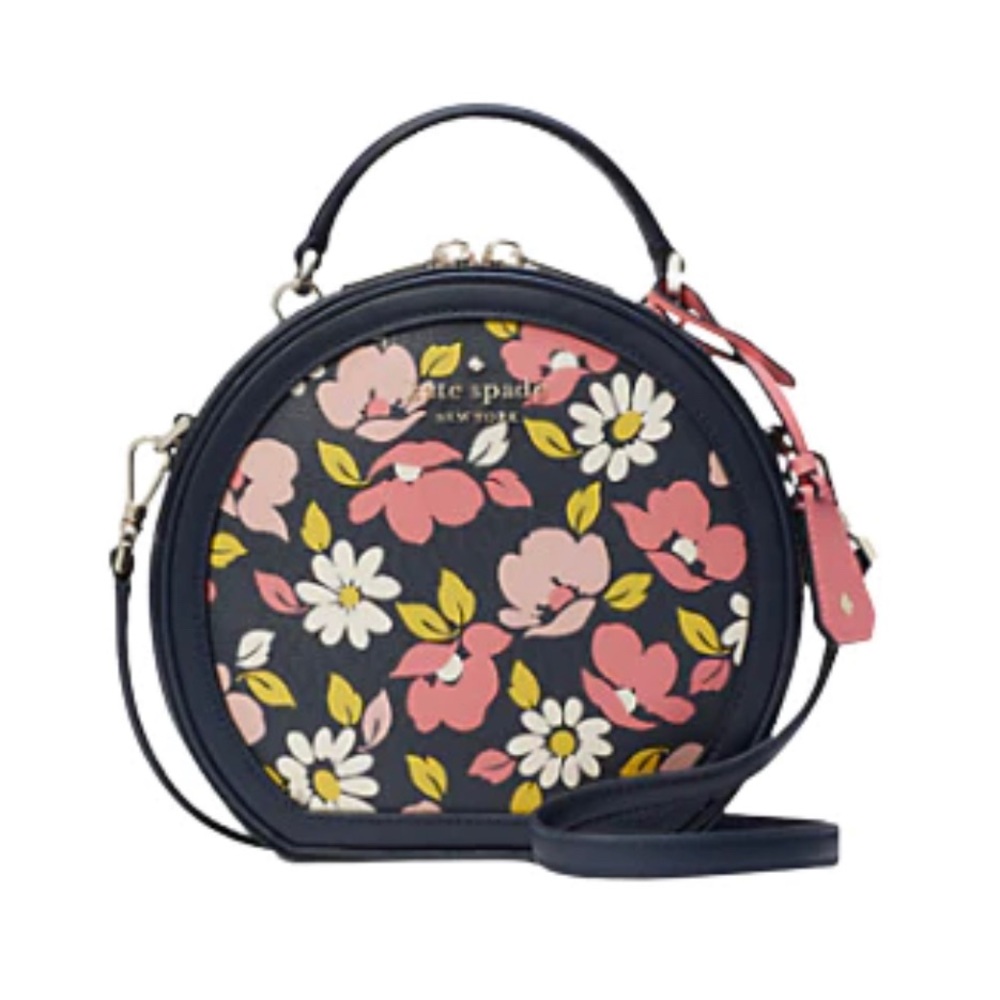 Kate Spade Canteen Crossbody , Floral, Navy